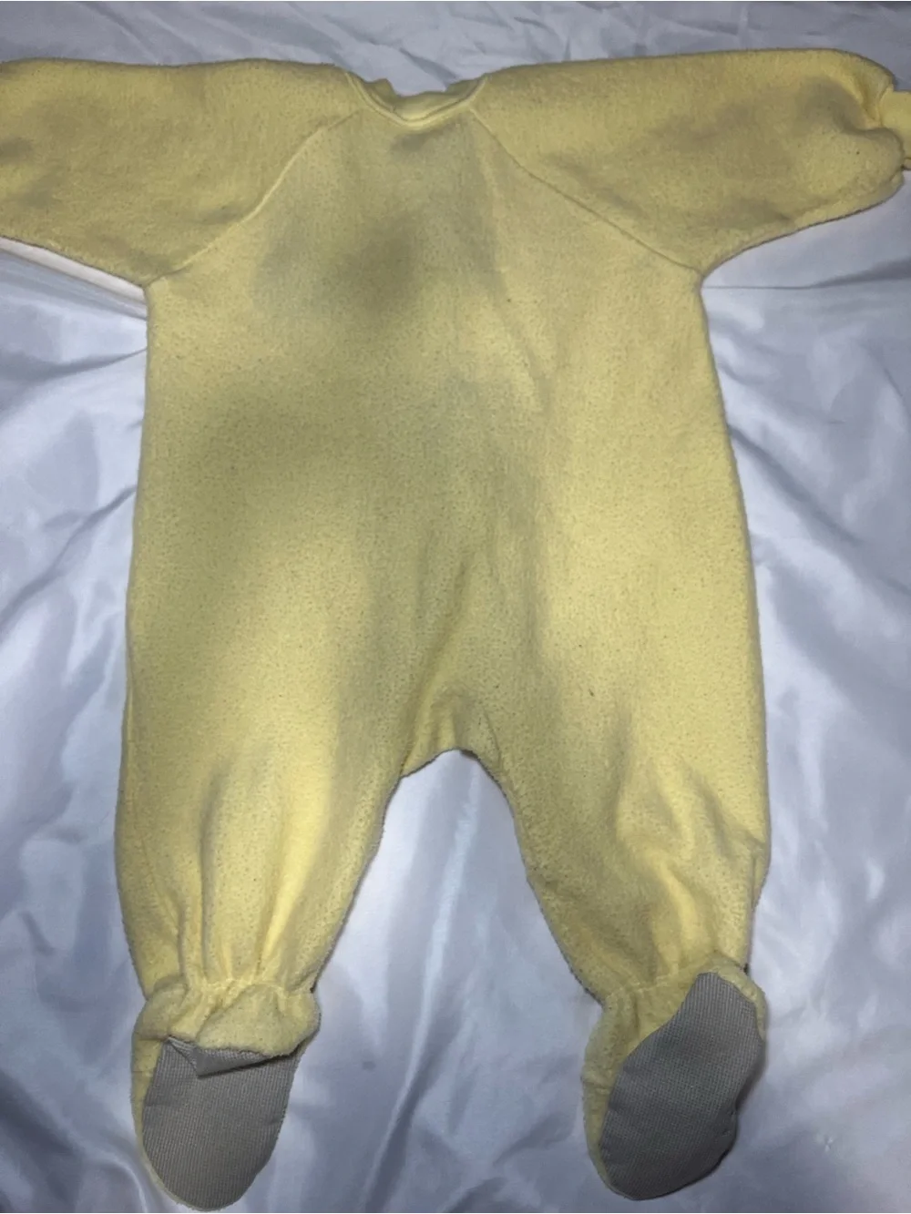 Vintage Y2K Carter’s Yellow Noah Ark Fleece Footed Sleeper 18-24M Full Zip